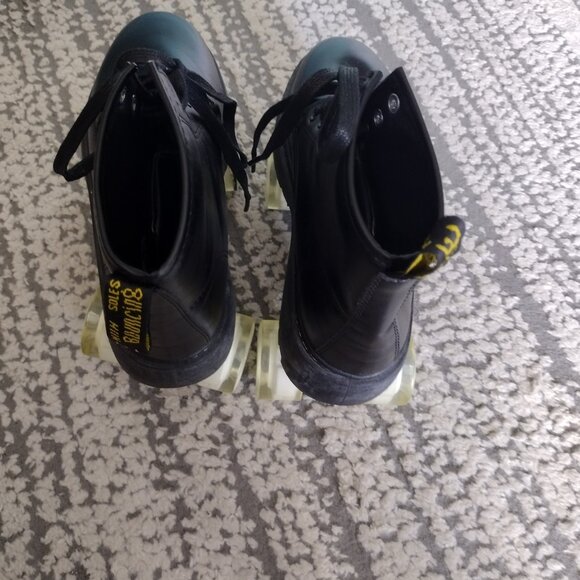 Custom Light-Up Roller Skates MARKE NIIH Bouncing Soles Black Boots Size 40 Quad - Picture 4 of 12